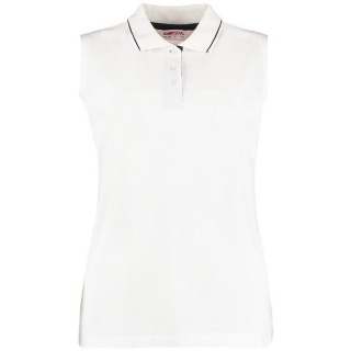 Kustom Kit K730  Ladies Proactive Sleeveless Cotton Piqu Polo Shirt